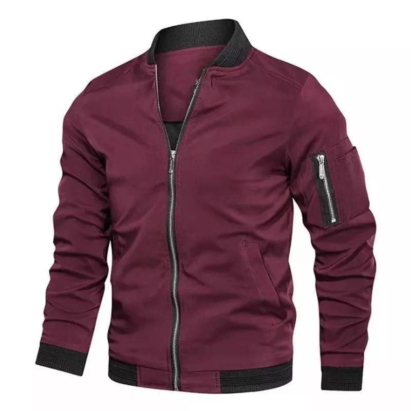 New 2023 Spring Korean Style Thin Men's Jacket Outer Wear Long Sleeve Fashionable Urban Collar Jacket