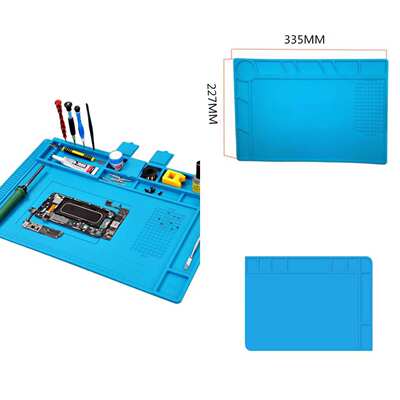 Cross-border mobile phone computer repair heat insulation pad silicone table pad high temperature resistant pad hot air gun welding table screw locator