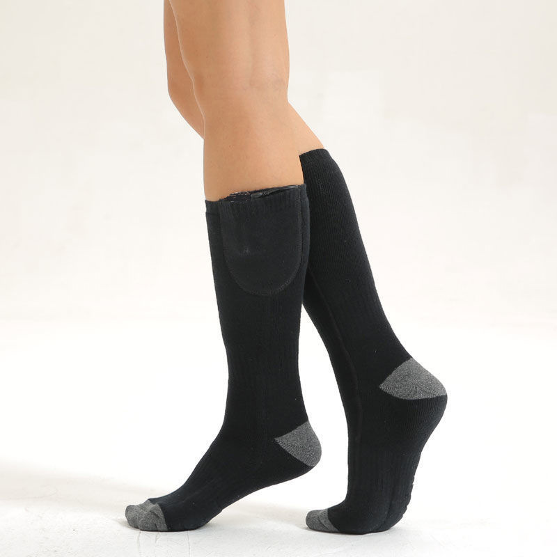 Cross-border Explosions Temperature Adjusting Heating Socks Electric Heating Socks Long Tube Warm Electric Socks Charging Heating Foot Warming Artifact