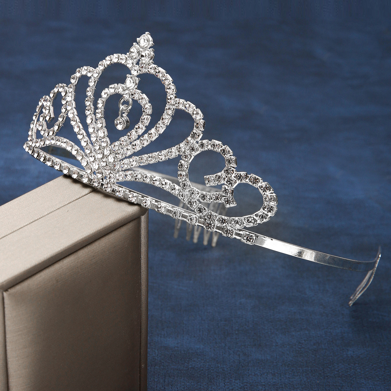 Diamond Pearl Elegant Wedding Dress Bride Headwear Birthday Crown Women's Internet Celebrity Same Style Wedding Hair Accessories Headwear Crown Crown