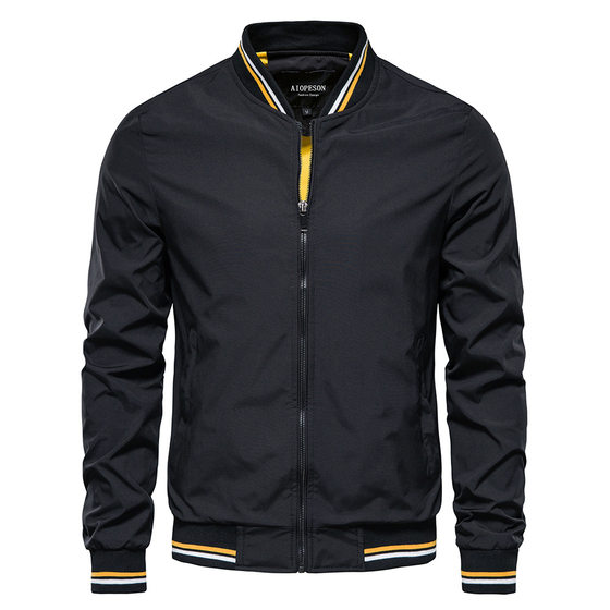 Jacket Trendy Men's Spring and Autumn New European and American Casual Jacket Fashion Trendy Outerwear Men's Top Thin Wholesale Jacket