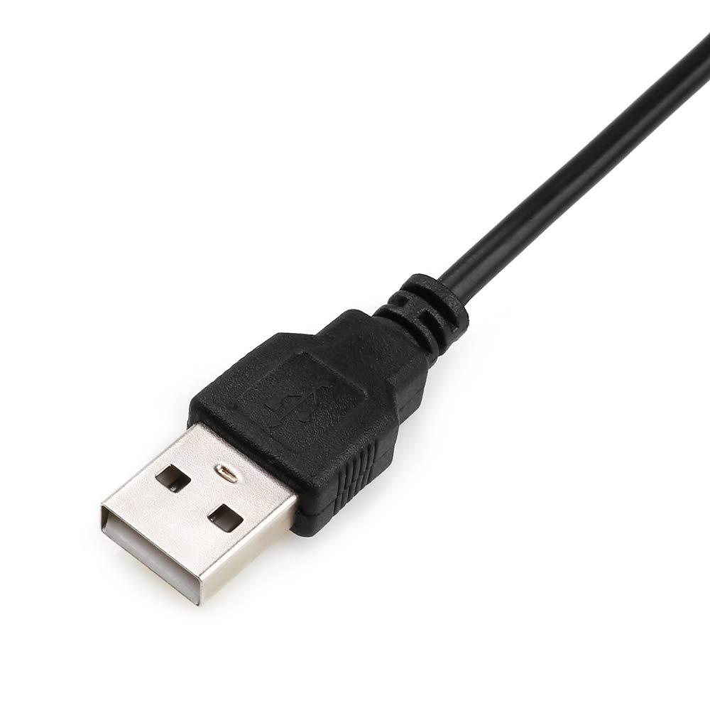 White and Black USB Male to Female Extension Cord with 501 Button Switch USB Cord USB Switch Charging Cord LED Strip Cord