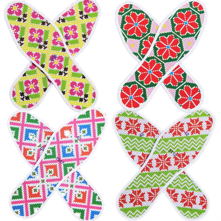 Cross-stitch insole semi-finished products with needle and thread new non-fading semi-finished products with needle and thread