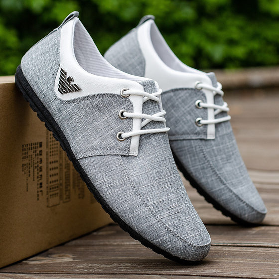 Summer New Doo Shoes Men's Casual Canvas Shoes Wear-resistant Lightweight Men's Korean-style Breathable Canvas Shoes Men's Casual Shoes