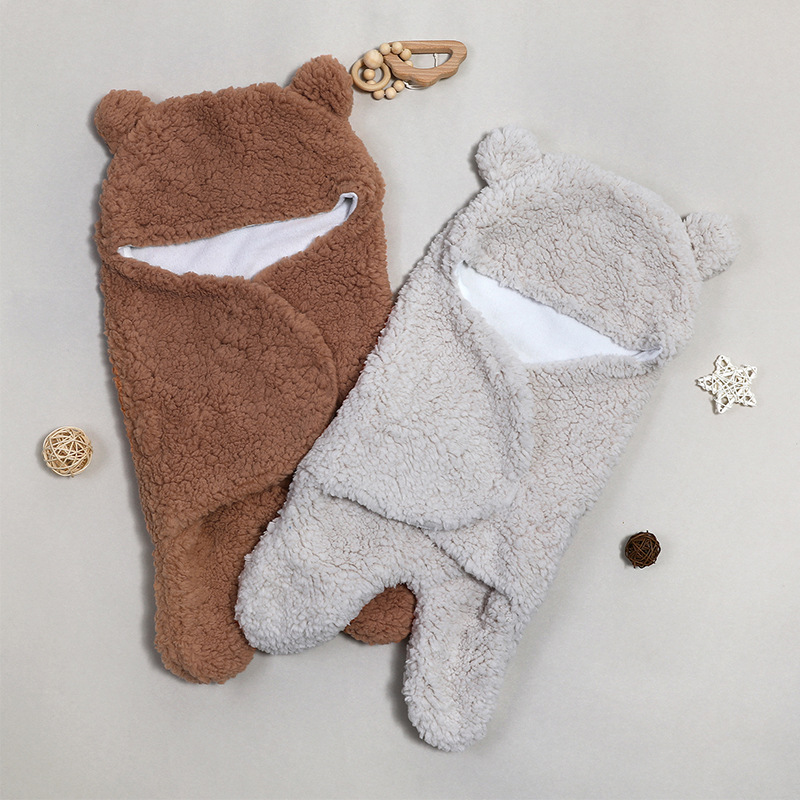 Baby quilt autumn and winter thickened quilt newborn baby blanket newborn swaddling sleeping bag out towel
