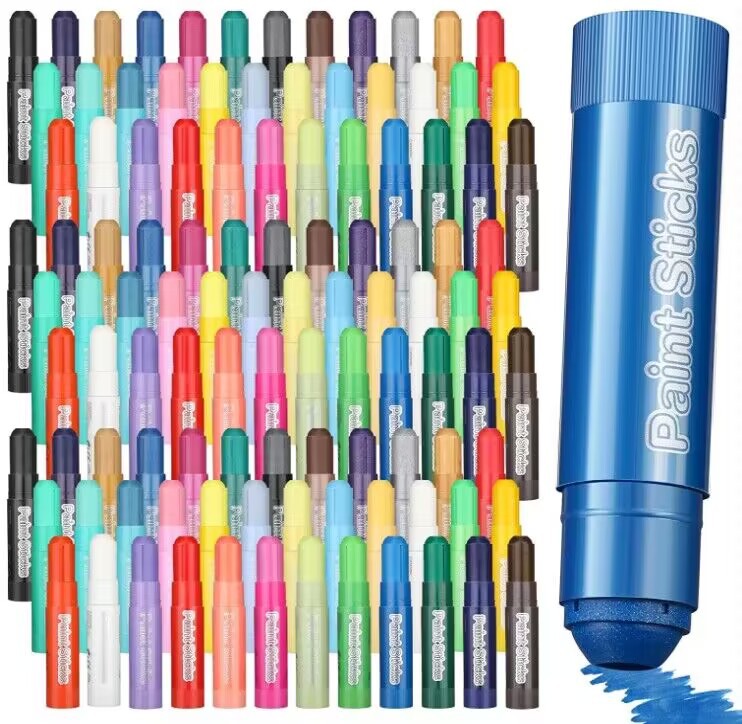 12 color quick-drying crayons, oil painting silky smooth color full 90 seconds dry seal painting eggshell painting, leaves