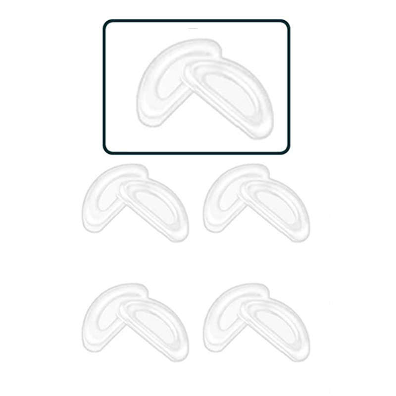 Glasses Bump Nose Sticker Silicone Soft Nose Pad Adhesive Silicone Anti-dropping Nose Pad Glasses Sunglasses Transparent Black Nose Pad