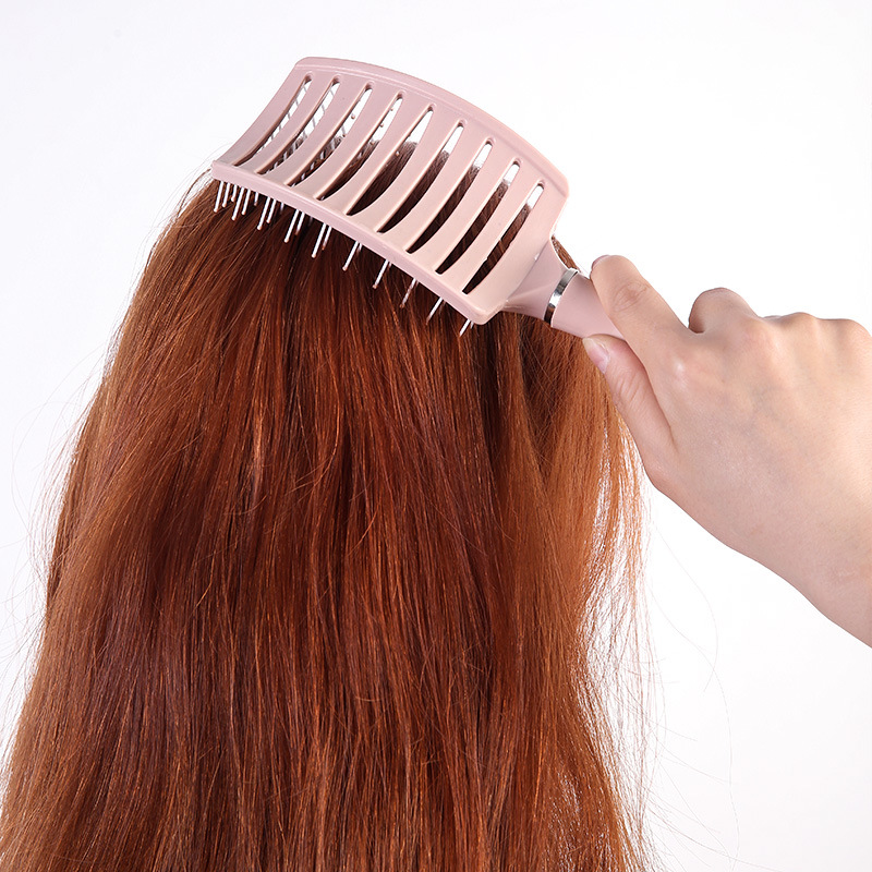 Fluffy Big Bend Comb Styling Comb Hair Special Big Bend Makeup Comb Massage Comb Wide Teeth Comb Curved Nine Rib Comb