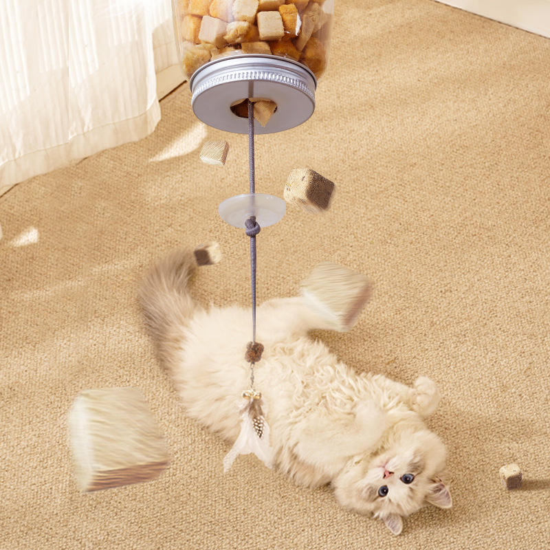 Cat Puzzle Toy Freeze-dried Leakage Ball to relieve boredom artifact Dog Cat Intelligence Toy Pet Self-Hi Leakage