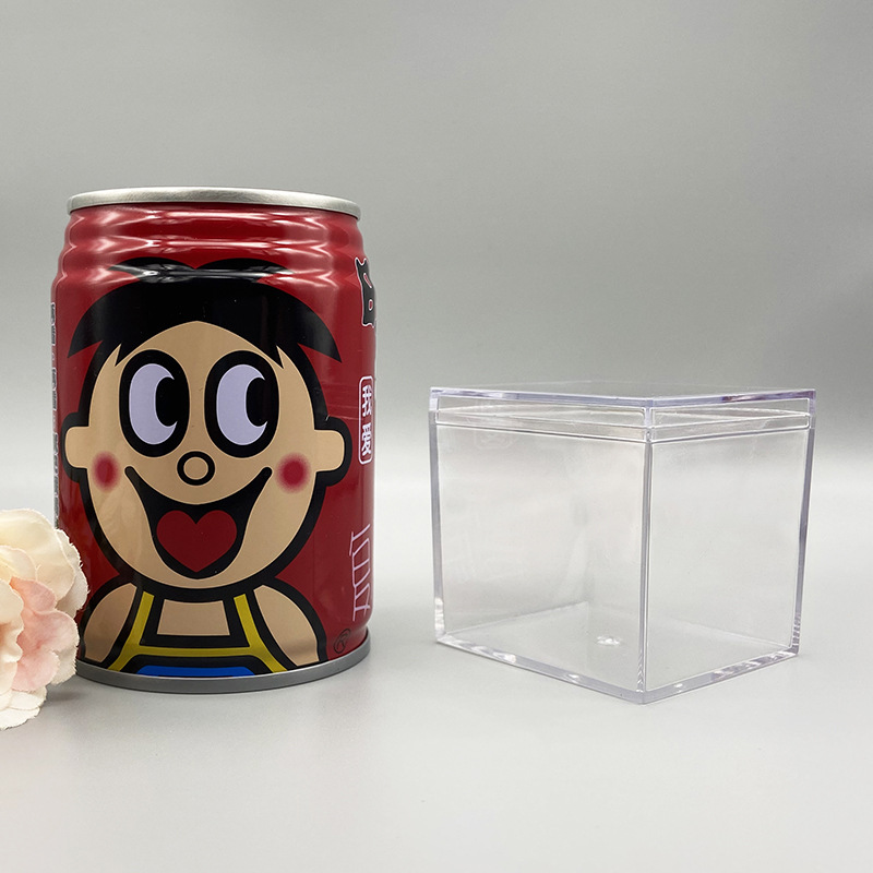 Transparent Plastic Box 5.5 Acrylic Square Box Food Blind Box Candy Packaging Box Stationery Parts Storage Box