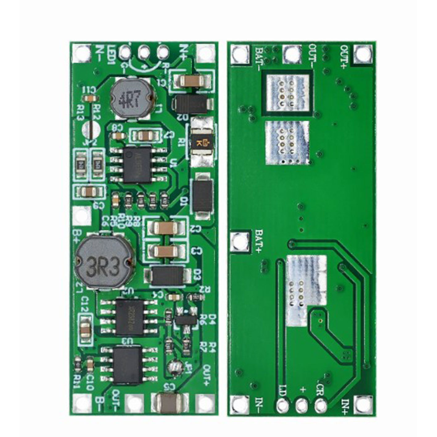 3.7V锂电池 直流DC UPS不间断模块 充电放电升压 9V12V 停电升压