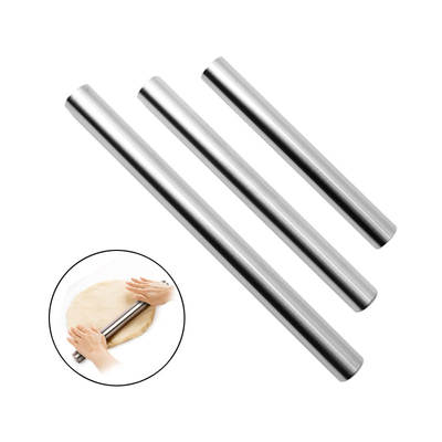 Baking Tools Kitchen Dumpling Stick Dumpling Skin Pizza Dumpling Stick Non-stick Flour Stick Stainless Steel Rolling Pin