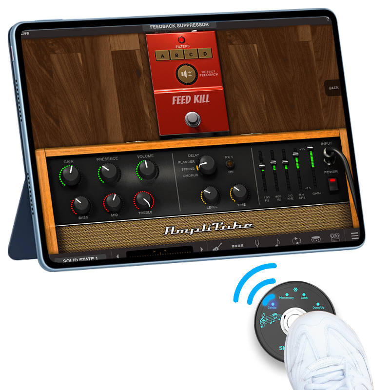 Foot Bluetooth MIDI controller software effect controller USB MIDI controller wireless MIDI