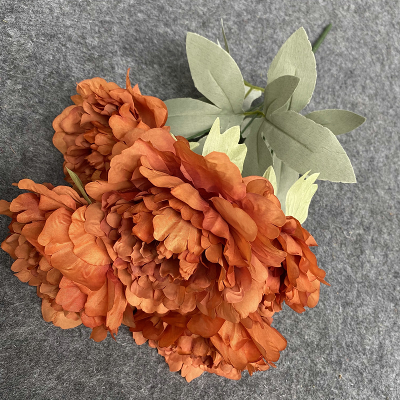 Autumn orange with leaves
