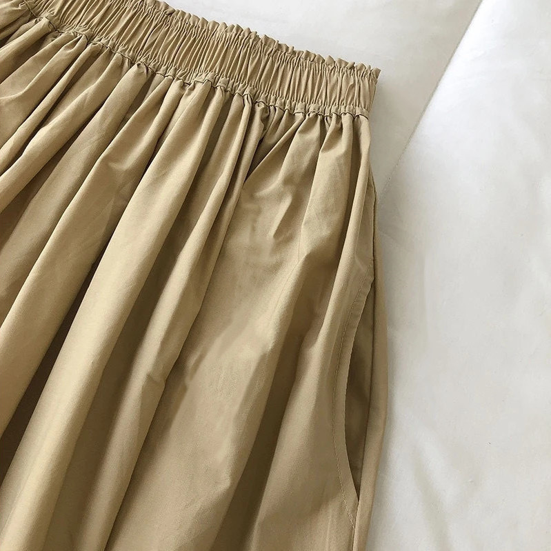 Elegant Slim Joker Skirt A- line Skirt Umbrella Skirt High Waist Skirt Women's Spring and Summer