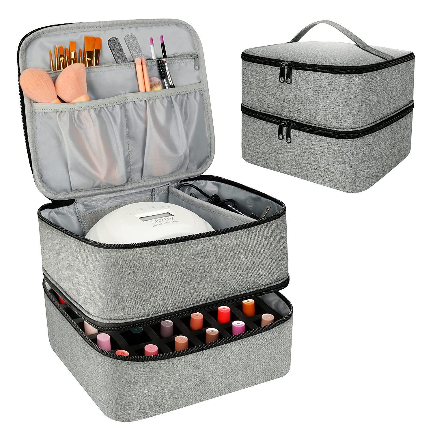 Nail polish storage bag portable essential oil lipstick finishing bag Nail polish storage bag