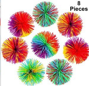 Silicone silk ball fur ball toy shuttlecock ball Primary School student sandbag ball rubber band ball colorful rubber ball wire drawing ball