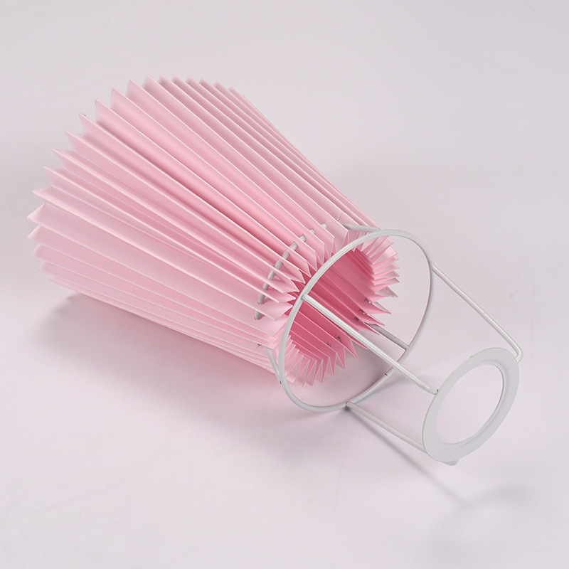 Pleated lampshade desk lamp, chandelier shade hotel bedroom lampshade fabric lampshade inclined height 160mm lower opening 230mm