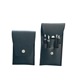 Black 4-piece leather case