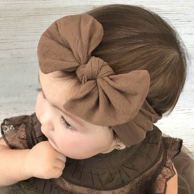 Baby hair accessories soft and comfortable nylon bow hair band children's accessories cute princess hair band ins