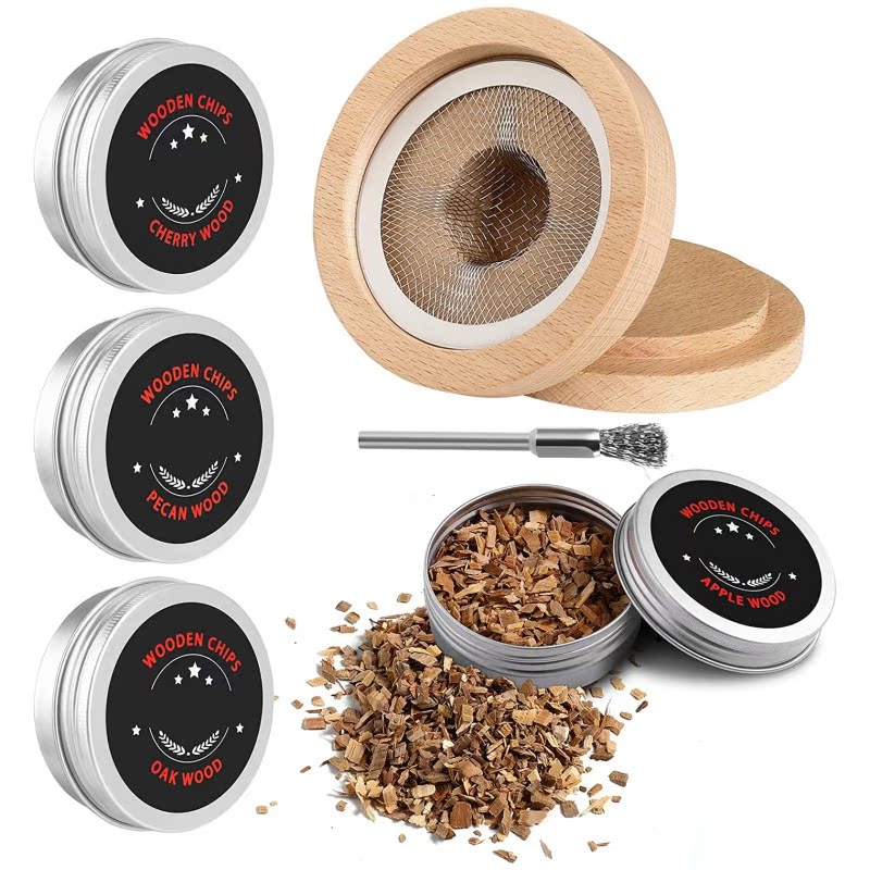 Wood Smokeware Beech Cocktail Smokeware suit Wooden Cocktail Smokeware in stock Wood