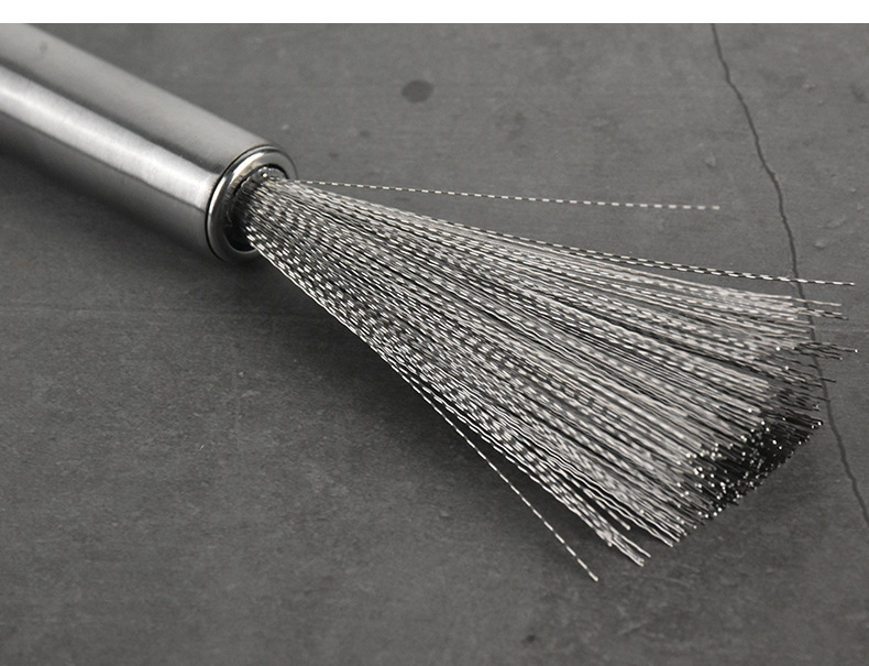 304 wire brush stainless steel wire pot brush household steel wire cleaning kitchen hanging brush pot brush pot artifact pot brush