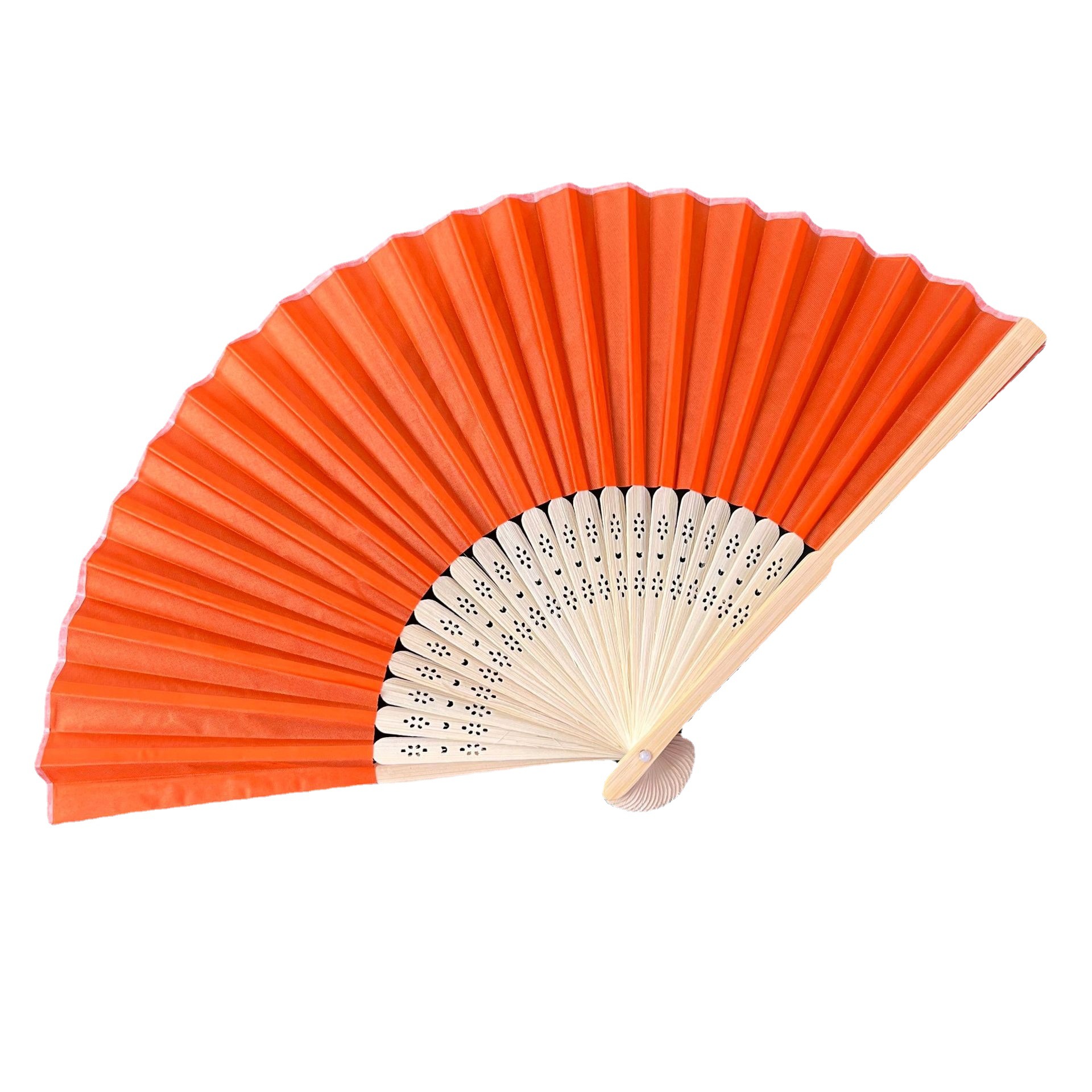Color paper fan blank folding fan children's painting fan diy handmade preschool education supplies painted plain Amazon