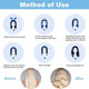 European and American hot sale non-hot lazy artifact hair curler sponge foam sleep curler big wave roll four-piece set