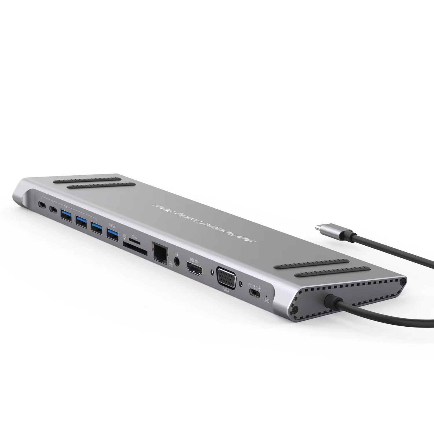 Multi-interface typec docking station laptop stand HUB HUB expansion dock VGA fast charging base