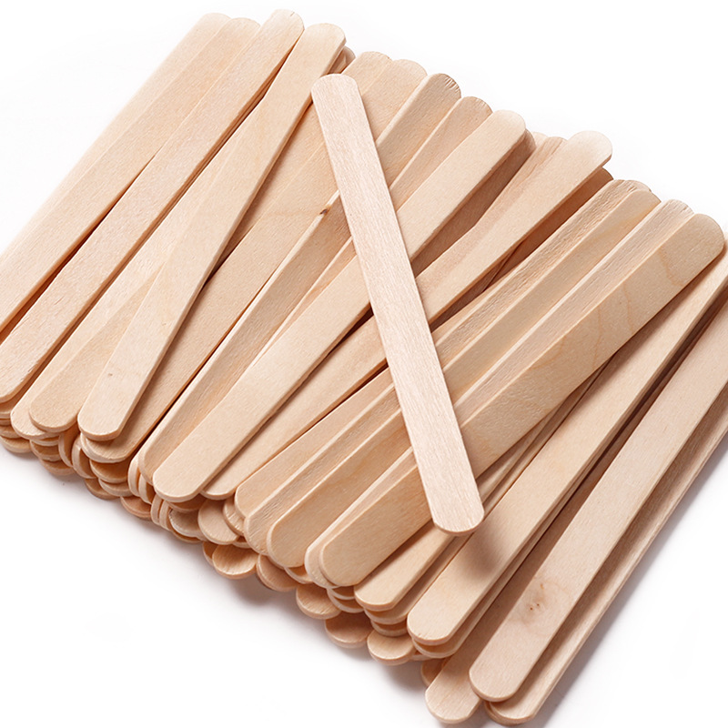 Beauty Hair Removal Care Tool Disposable Wooden Stick 100 Piece Bag Log Hair Removal Wax Scaveling Tool Wood Chip