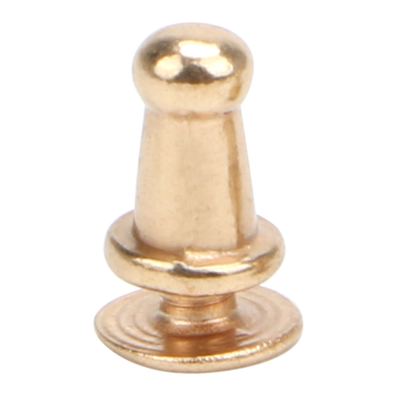 Factory wholesale zinc alloy luggage pacifier nail leather bag pacifier buckle with screw diy handmade monk head
