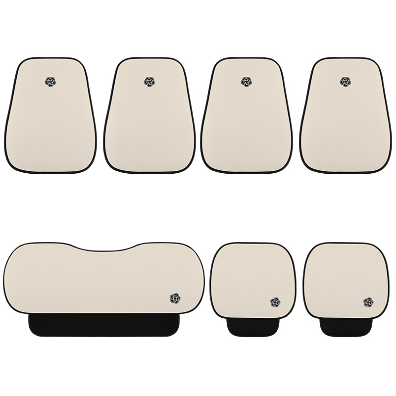 Simple and simple volume explosion car seat cushion four seasons breathable single seat single butt pad black and white solid color seat cushion