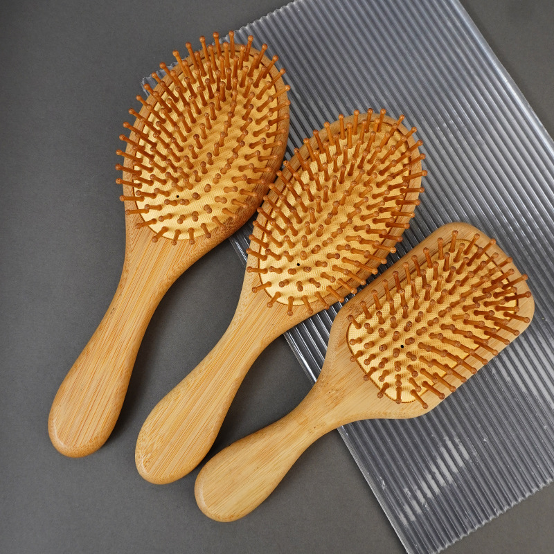 Factory in stock wholesale bamboo cost-effective hair cushion comb hair skin health comfort massage high rebound airbag comb