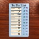 TO DO List blue color card