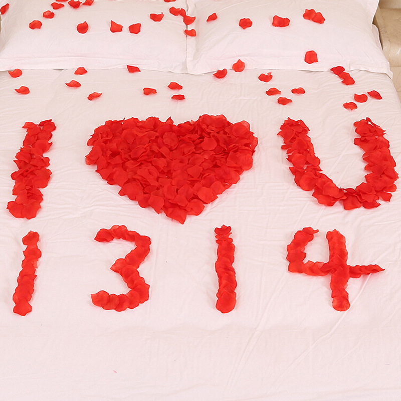 Artificial rose petals big red proposal confession romantic surprise layout props factory in stock wholesale