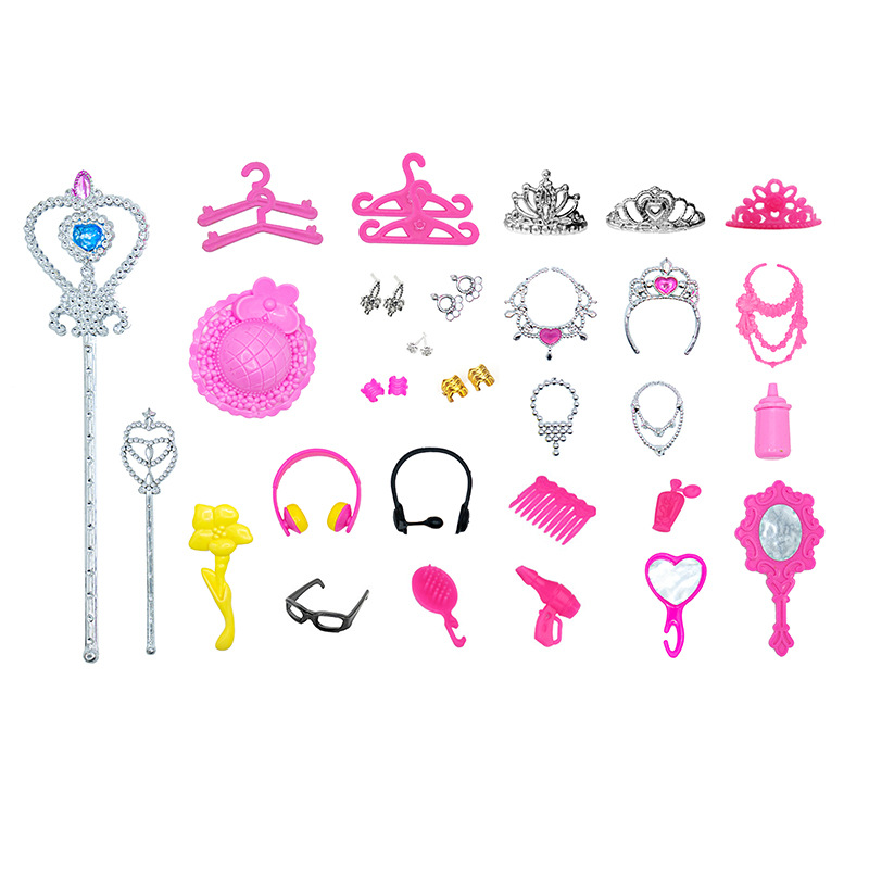 30cm accessories Yi Tian Barbie doll accessories dress-up shoes bag clothes necklace clothing suit toys