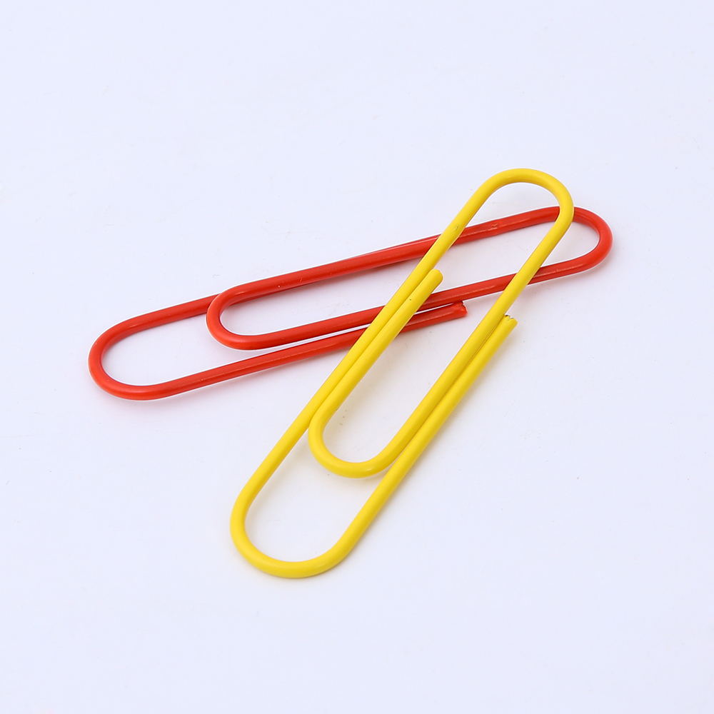 100mm color paper clip large creative metal plastic-coated paper clip bookmark paper clip cartoon paper clip