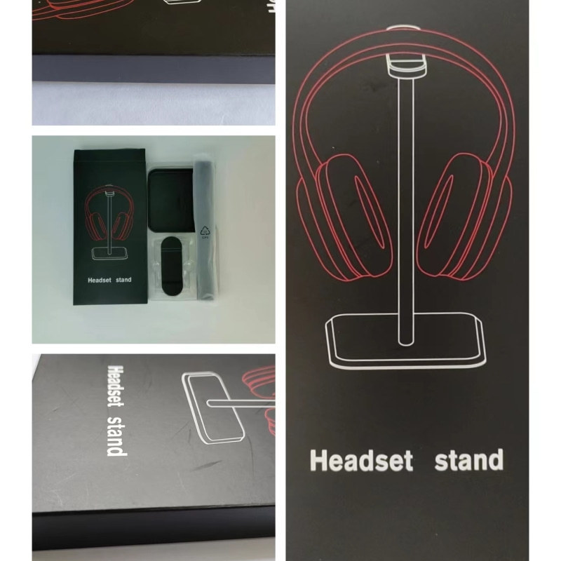 Aluminum Alloy Headset Holder Headset Hanger E-sports Game Headset Storage Rack Home Desktop Earphone Holder