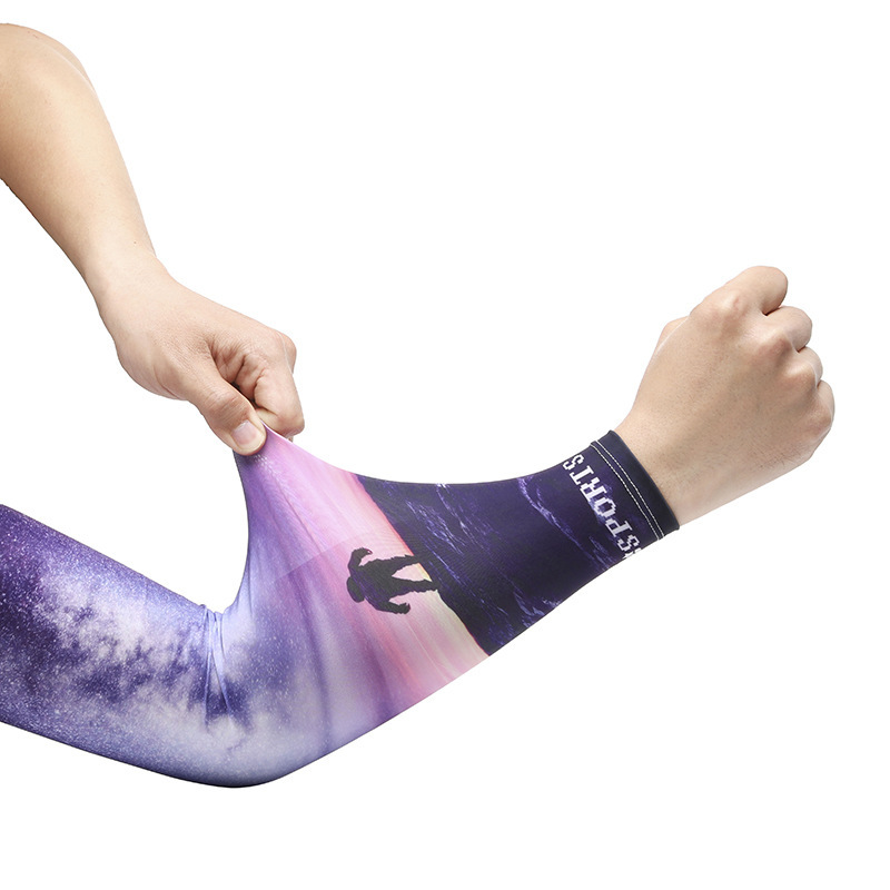 Outdoor Sports Ice Sleeve Sunscreen Sleeve Men's Fashionable Riding Driving Armguard Outdoor Mountaineering Travel Arm Sleeve