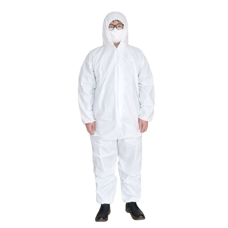 Disposable Protective Clothing Non-woven One-piece Hood Full-body Dustproof and Waterproof Pig Farm Farm Isolation Clothes Work Clothes