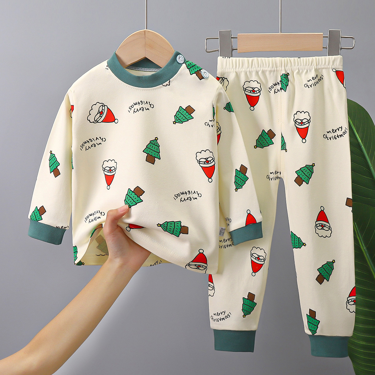 Children's autumn clothing long pants suit cotton autumn new baby boy underwear home clothing cotton children's clothing wholesale
