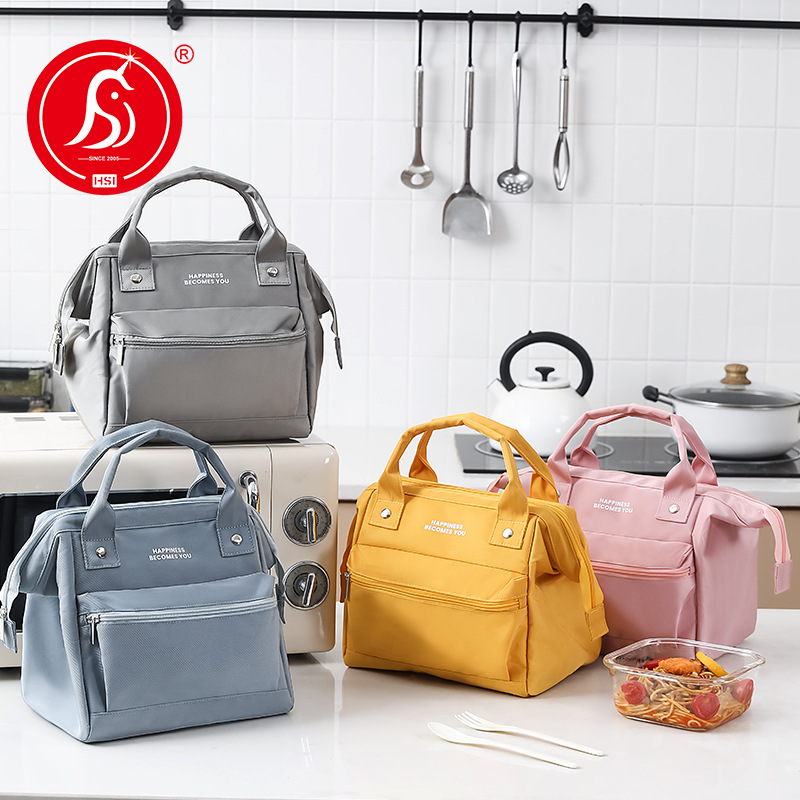Large lunch bag snowflake aluminum foil insulation bag office worker portable lunch box bag portable picnic bag waterproof insulation bag