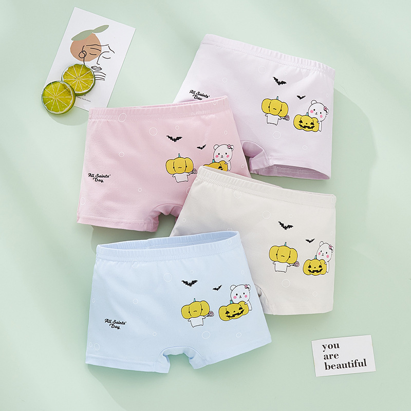 Summer Wholesale New Girls Underwear Kids Cute Cartoon Men's Boxer Pants Kids 2-13 Years Old Boxer Pants