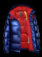 2024 new men's white duck down jacket men's warm fashion brand bright surface short thickened hooded jacket black and green