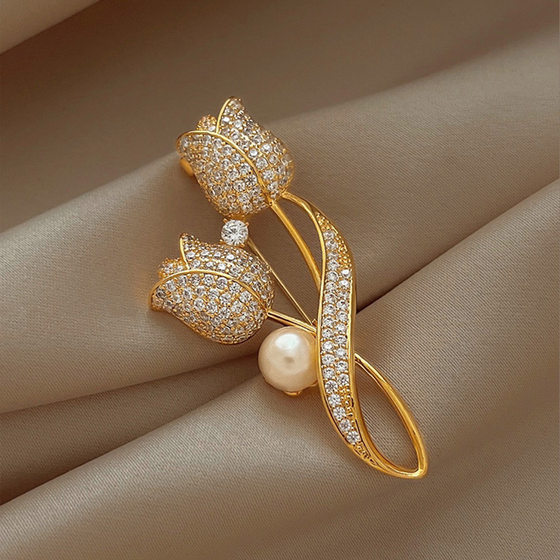 Fashion corsage cross-border brooch high-end women's anti-exposure butterfly brooch high-grade sense niche new corsage