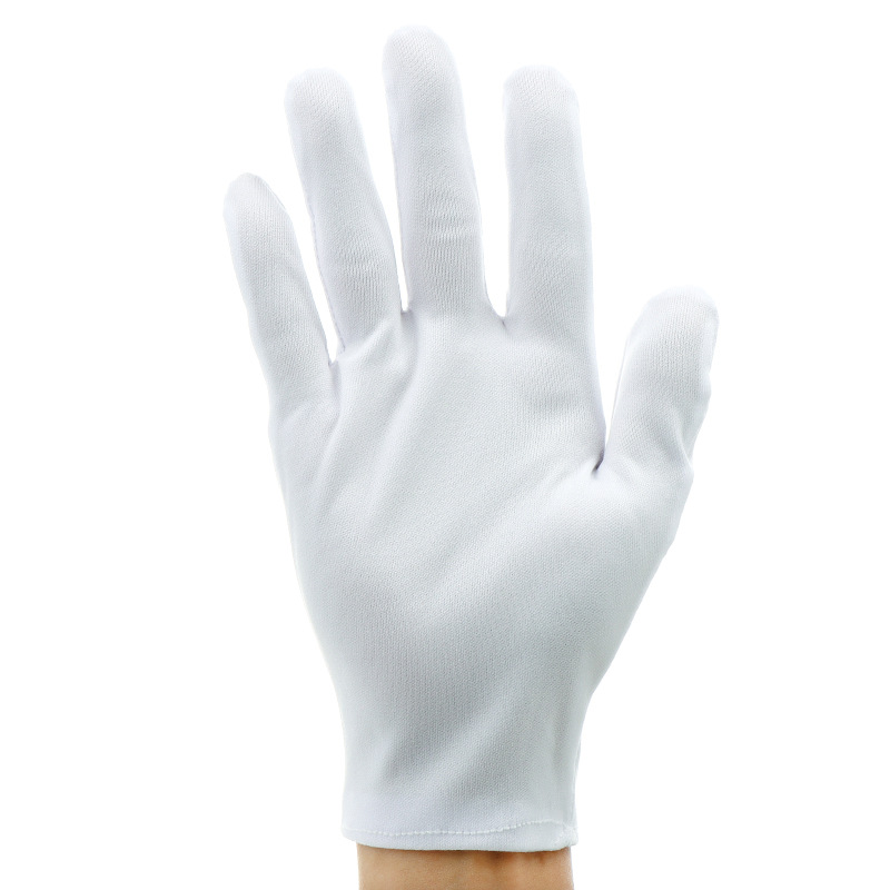 White nylon gloves work gloves etiquette gloves lighting bathroom factory labor protection work white gloves