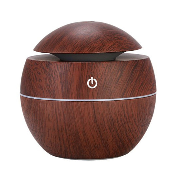 Cross-border 200ml mushroom wood grain humidifier silent colorful Air creative vase bedroom moisturizing aromatherapy spray