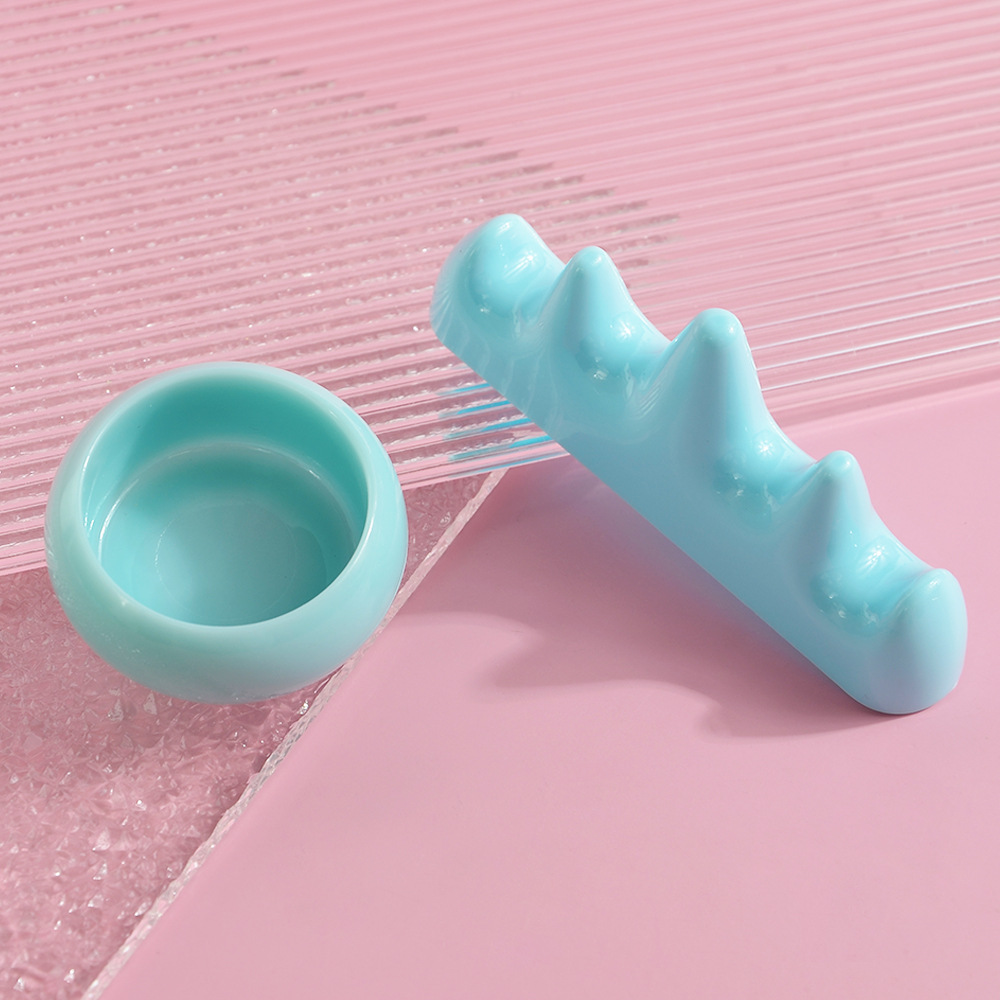 New Japanese simple imitation jade nail pen wash cup pen holder nail cleaning cup nail tools wholesale