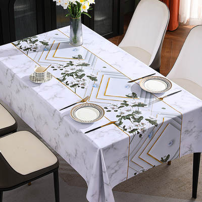 This knowledge Bohemia PVC tablecloth waterproof oil-free high-grade tea table cloth tablecloth table mat a generation of hair