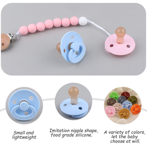 Baby products sleeping pacifier baby silicone bite pacifier portable new AliExpress Amazon